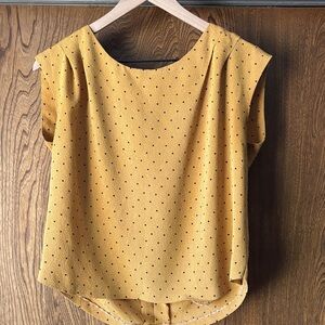 Yellow Polka Dot Women's Top